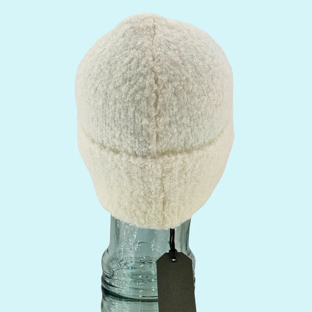BUNDLE - 2 All Saints Hats Beanies Chalk Wool Blend Knit Cottagecore Outdoor